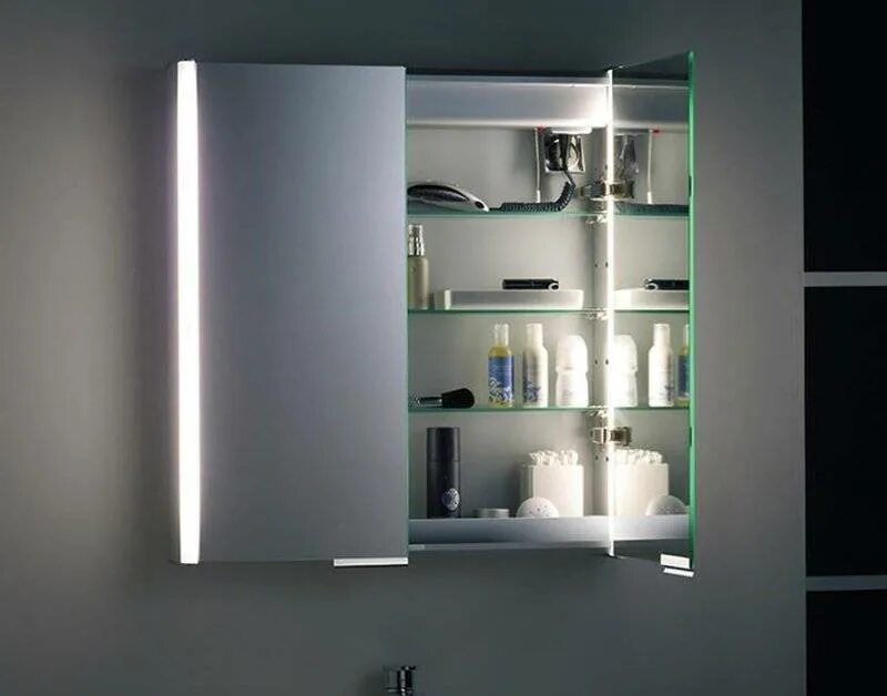 Зеркальный шкаф Ragnar 100 с подсветкой. Зеркало-шкаф de Aqua Эколь 120. Duravit Light and Mirror зеркало с подсветкой, lm786700000 (lm786700 00 0). 500.206.00.1, Шкаф зеркальный, с подсветкой ().