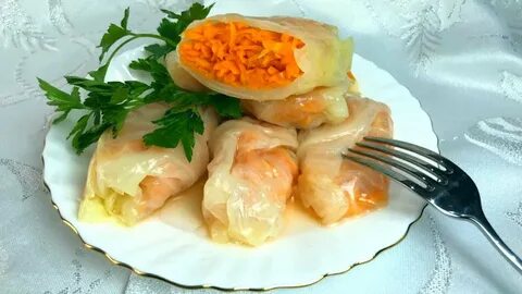 Голубцы с морковью и рисом