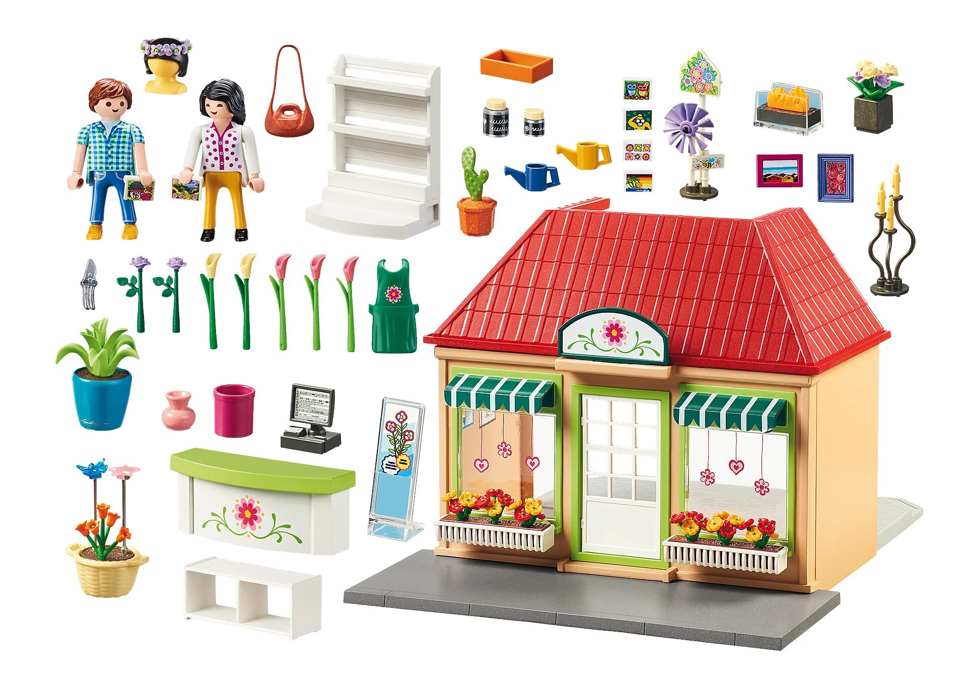 My flower shop. Playmobil 70014. Playmobil торговый центр. Playmobil City наборы.