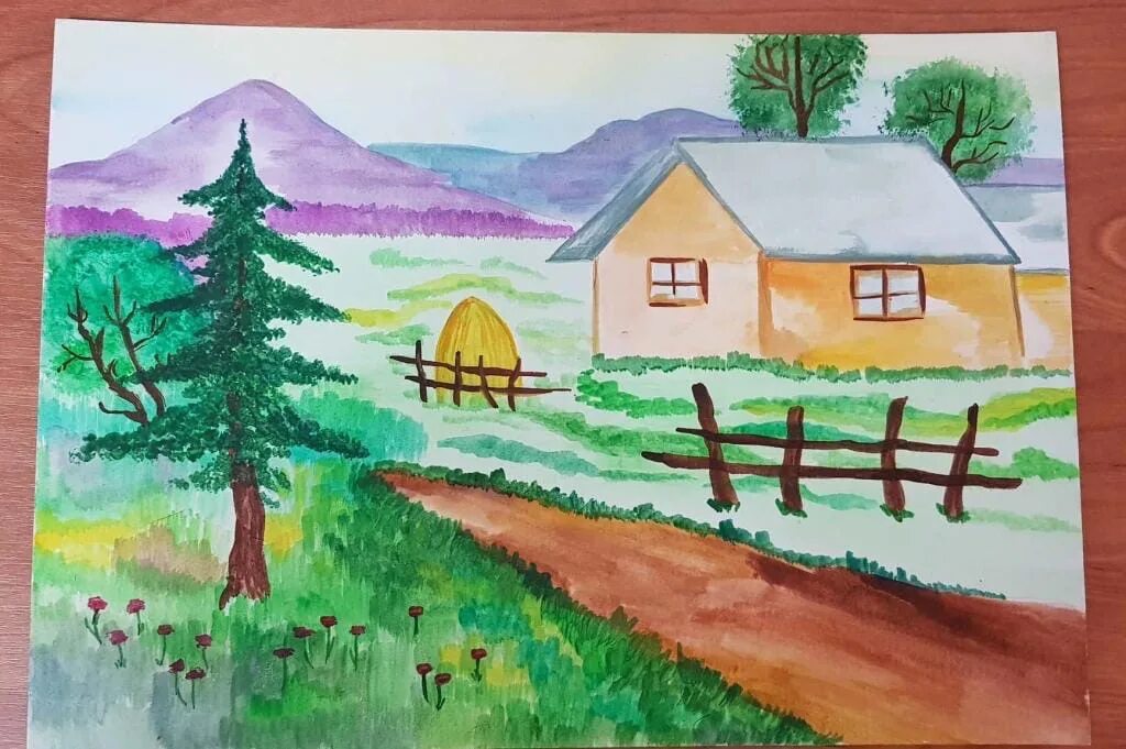 Нарисовать рисунок 6. Родной край рисунок. Рисунок на тему природа. Рисунок на тему мой родной край. Пейзаж родной земли.