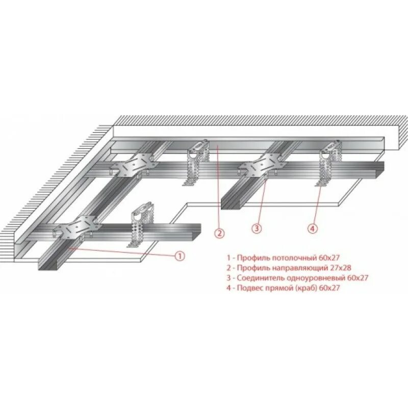Соединитель потолочного профиля. Соединитель потолочных профилей 60х27 мм одноуровневый краб. Соединитель потолочных профилей краб. Универсальный соединитель для CD 60x27 узлы. Соединитель одноуровневый краб Кнауф (50).