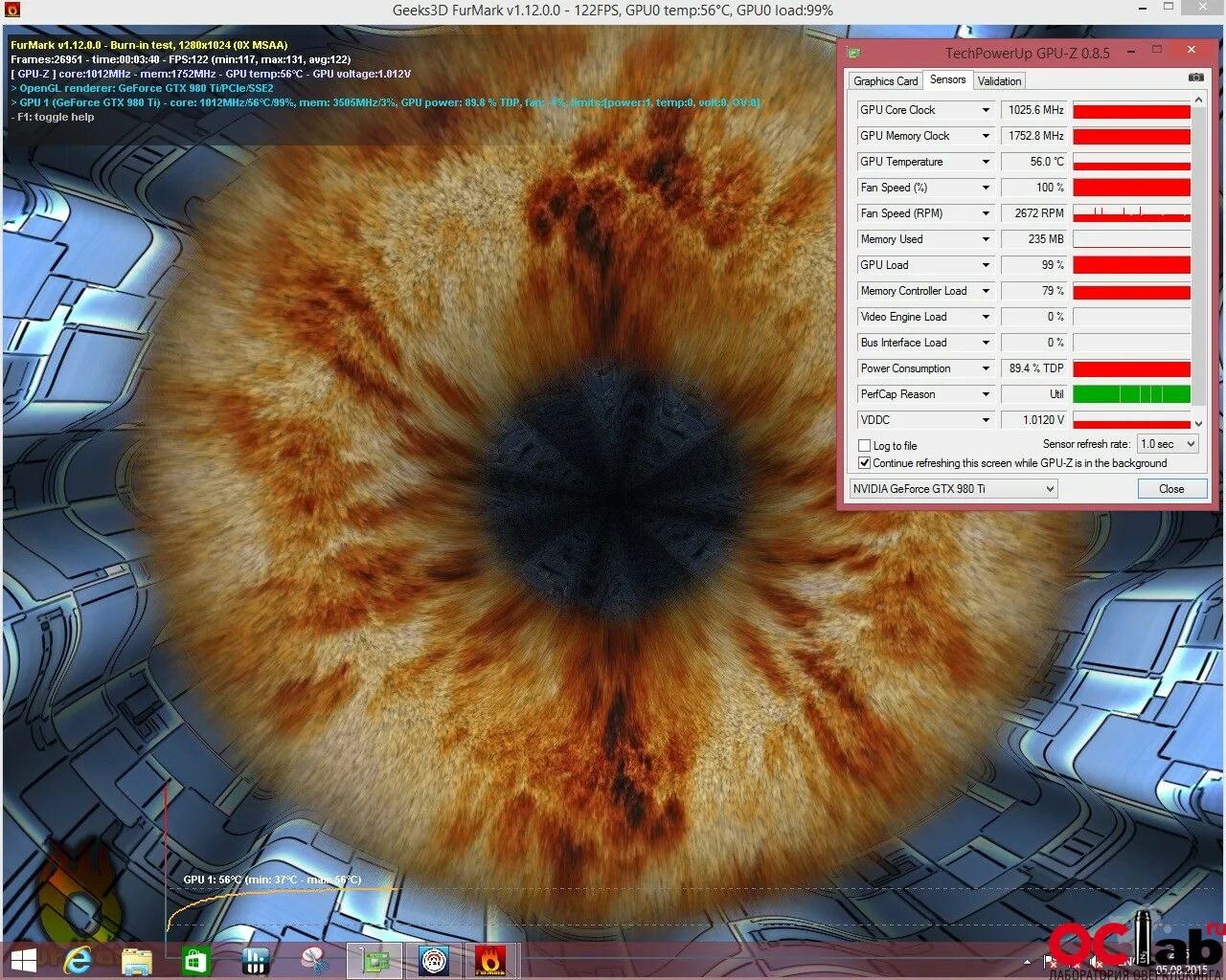 Geeks3d furmark. GTX 980ti FURMARK. GTX 980ti референс FURMARK. Тест видеокарты.