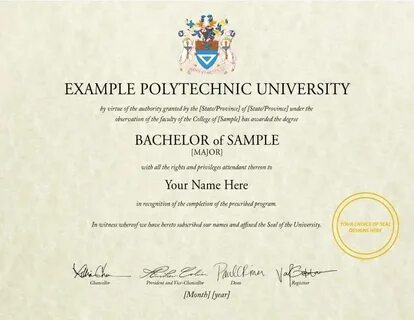 Certificate example
