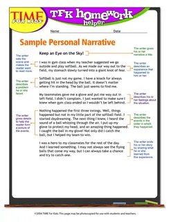 Story writing examples