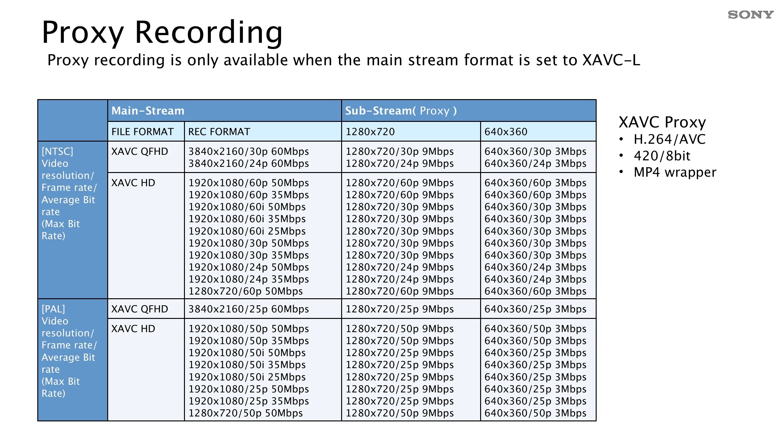 Recording format