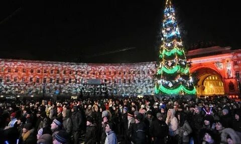 Новогодняя ночь на дворцовой