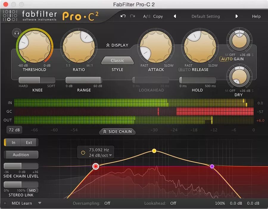 Компрессор FABFILTER. FABFILTER Pro c2. Pro c2 VST. FABFILTER Pro c2 Интерфейс.