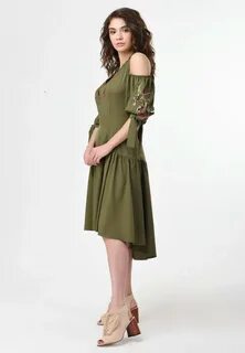 Платье цвета хаки