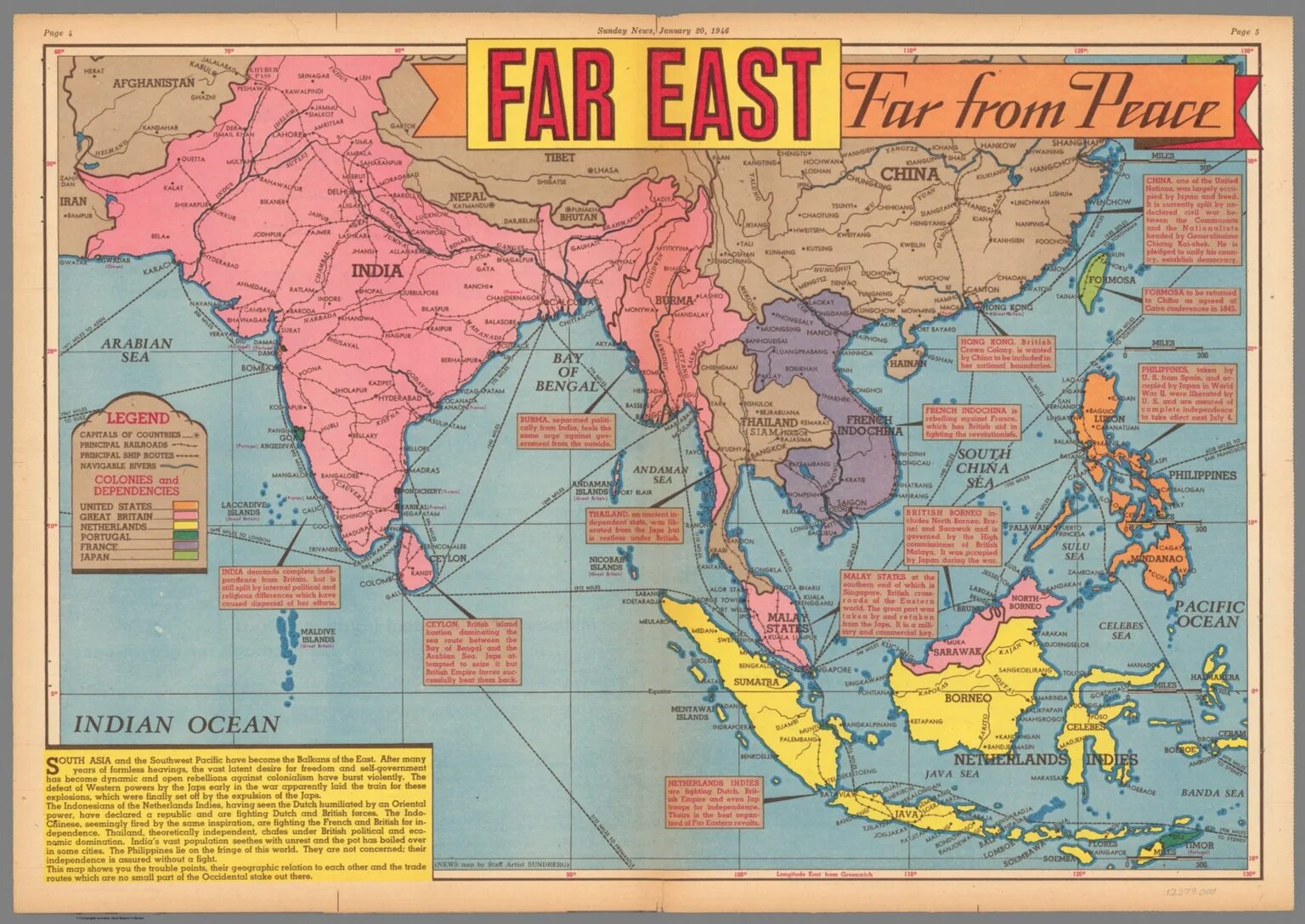 Far East. Карта Индии 1946г. Far East 28. Far eastern