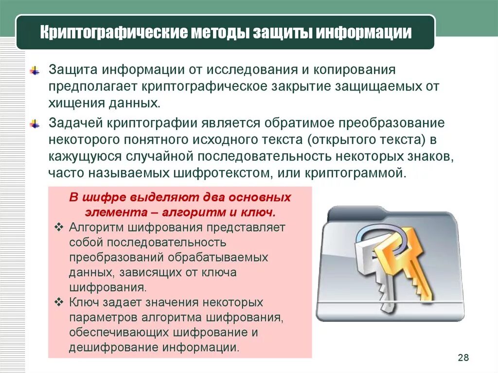 Криптографические методы защиты. Способы информационной безопасности. Шифрование в информационной безопасности. Методы и алгоритмы криптографической защиты. Метод защиты б