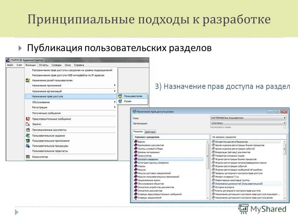 Разработка веб интерфейсов. Интерфейс назначения прав доступа пользователям. Интерфейс назначения менеджера. Назначение прав доступа