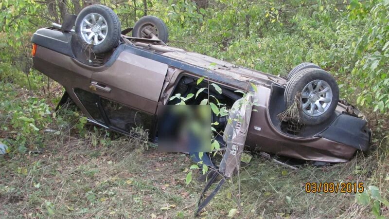 ВАЗ 21099 улетел в кювет. Дорожные аварии в Бузулукском районе. Погода п колтубановский