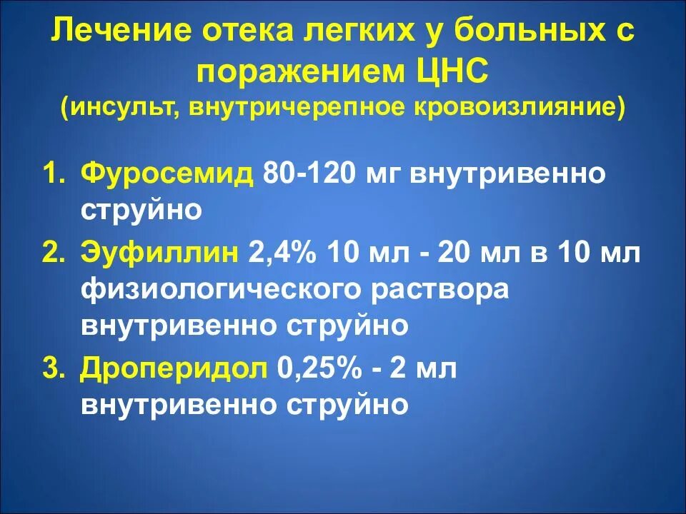 Лечение опухолей легкого. Отек легких эуфиллин. Отек легких после инсульта. Эуфиллин при отеке легких. Эуфиллин при ишемическом инсульте.