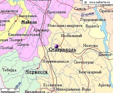 Невинномысск карта спутник