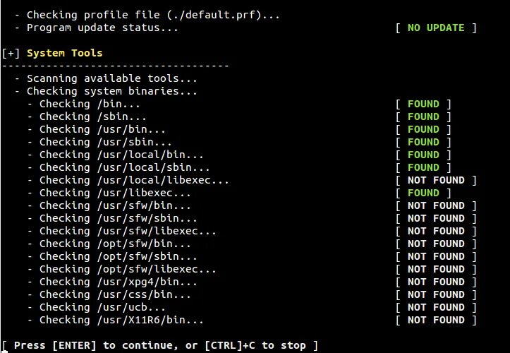 Profile checker