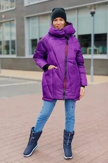 Фиолетовый цвет куртки