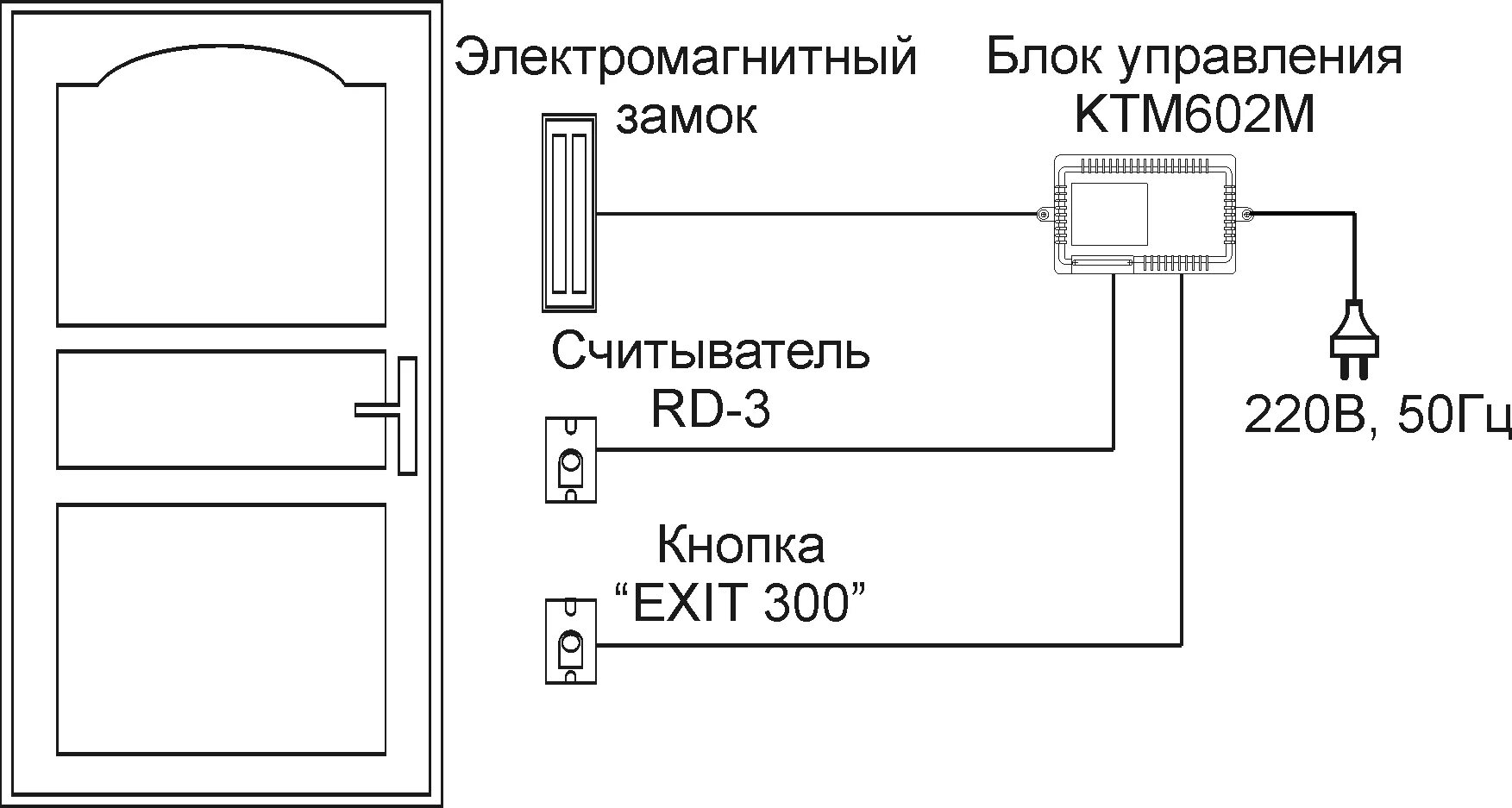 Схему электрического замка