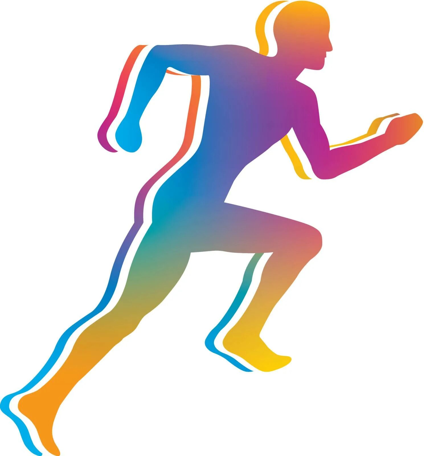 Running area. Силуэт бегущего человека. Цветные силуэты спортсменов. Силуэты спортсменов бегунов. Фигура человека спортсмена.