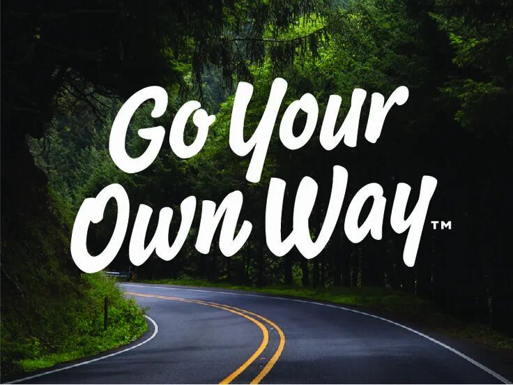 Going on your own. Own way. on your own. own картинка. go your own way.