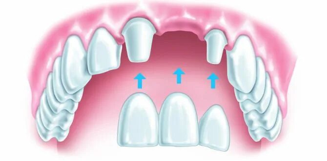 Чем можно приклеить зуб. Зубные мосты на фронтальных зубах.