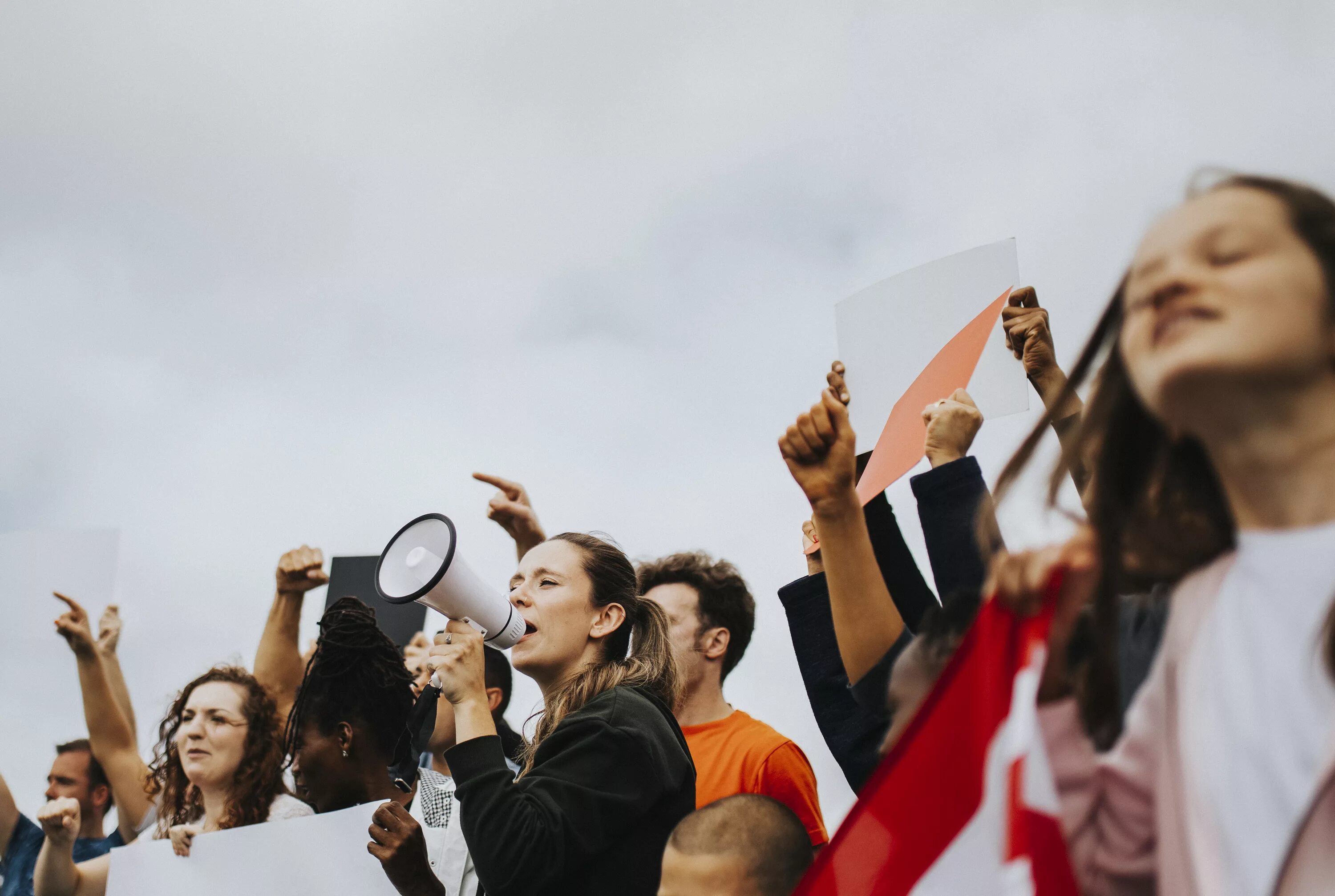 Массовые политические движения. Протесты 2019. Демонстрация (публичное мероприятие). Массово политическая. Люди на митинге.
