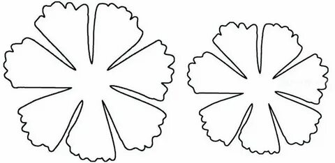 Трафарет лепестков для вырезания из бумаги шаблоны - Flashdress.ru