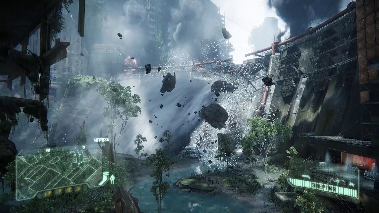 Крайзис 3 дамба. Крайзис 2 потоп. Crysis 3 взрыв. Crysis 3 взрыв дамбы. Crysis миссии