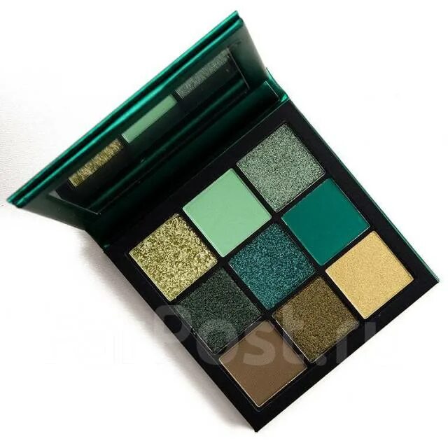 Палетка теней Emerald Obsessions Palette. Тени Huda Beauty Emerald. Тени для век Huda Beauty Obsessions 9 цветов. Палетка теней зеленая Huda Beauty. Зеленая палетка теней