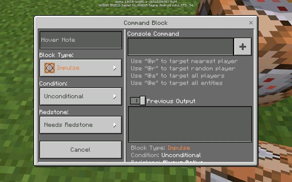 Give s command