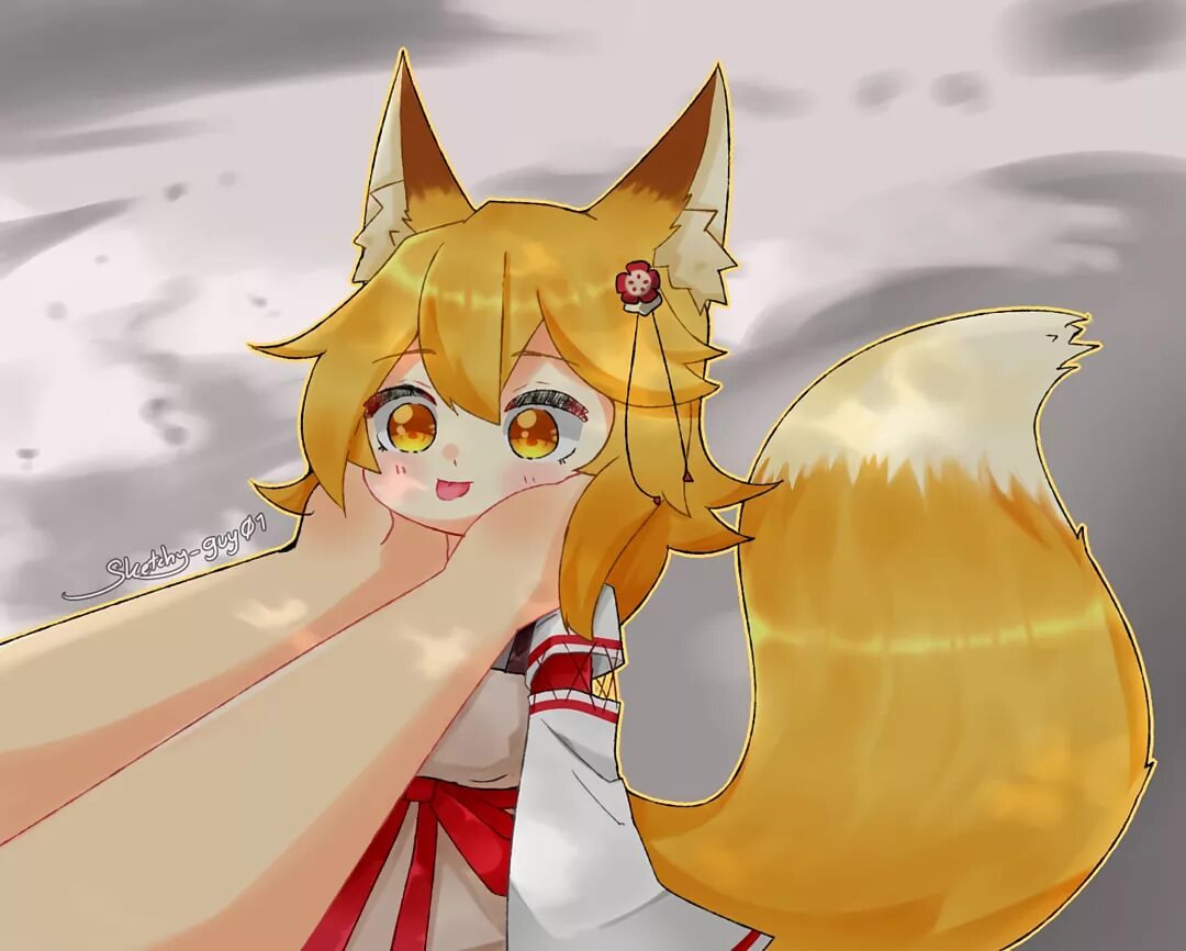 Kitsune senko san. Кицунэ Сэнко-Сан. Кицунэ сенко. Лисичка Сэнко взрослая.