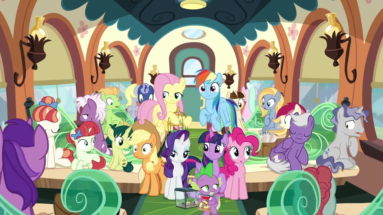 My little pony watching