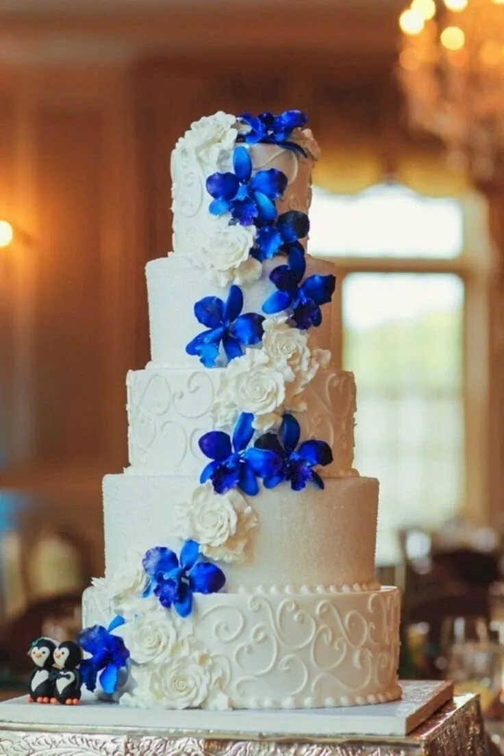 Кремово синий. Свадебный торт!. Свадебный торт синий. Свадебный торт в голубом цвете. Свадебный торт с синими цветами.
