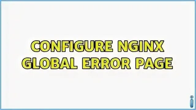Global error
