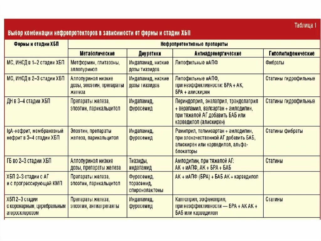 Нефропротекторы. Препараты с нефропротективным действием. Препараты выбора при ХБП. Препараты при хбп