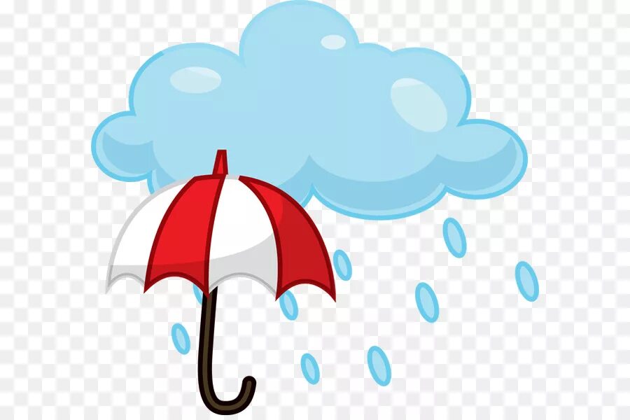 Тучка и зонтик. Дождь мультяшный. Осенняя тучка и зонтик. Изображение дождь для детей.
