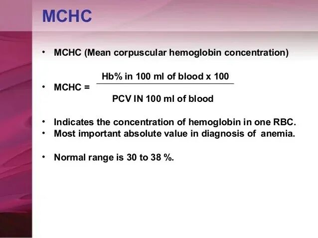 Mchc в крови повышен. Mean corpuscular hemoglobin. MCHC. MCHC В Г/Л норма. MCHC формула.