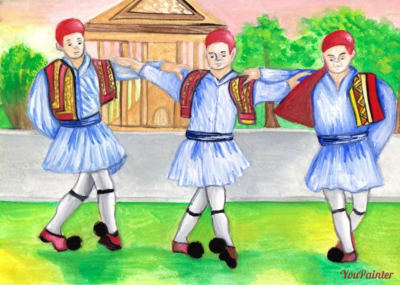 Танцы разных народов. Русский танец рисунок. Рисунок на тему народные танцы. Русский народный танец иллюстрации. Хоровод людей в национальных костюмах