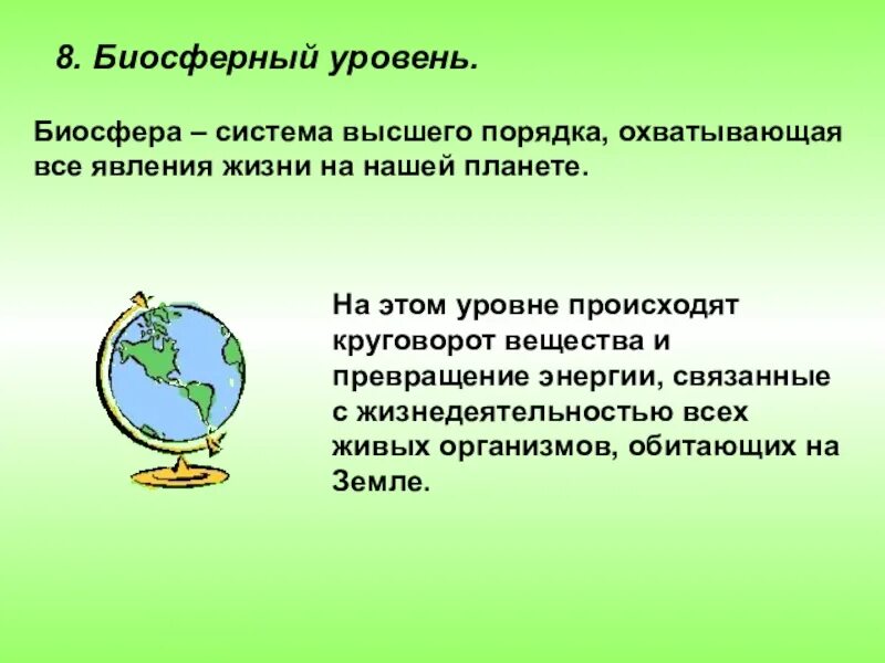 Биосферный уровень общая характеристика. Биосферный уровень жизни. Биосферный уровень жизни презентации. Биосферный уровень это в биологии. Уровни биосферы.