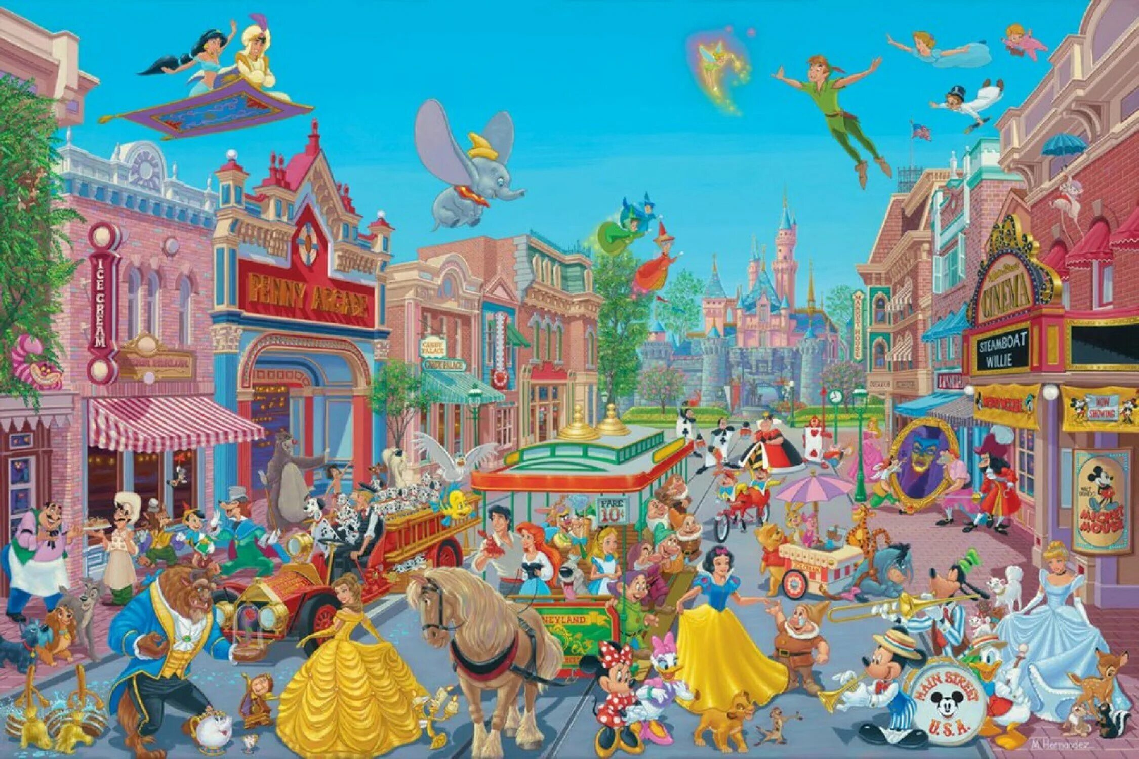 старинные улочки парижа. сказочный город. главная площадь сказочного города. диснейленд в сша. вернигероде германия.