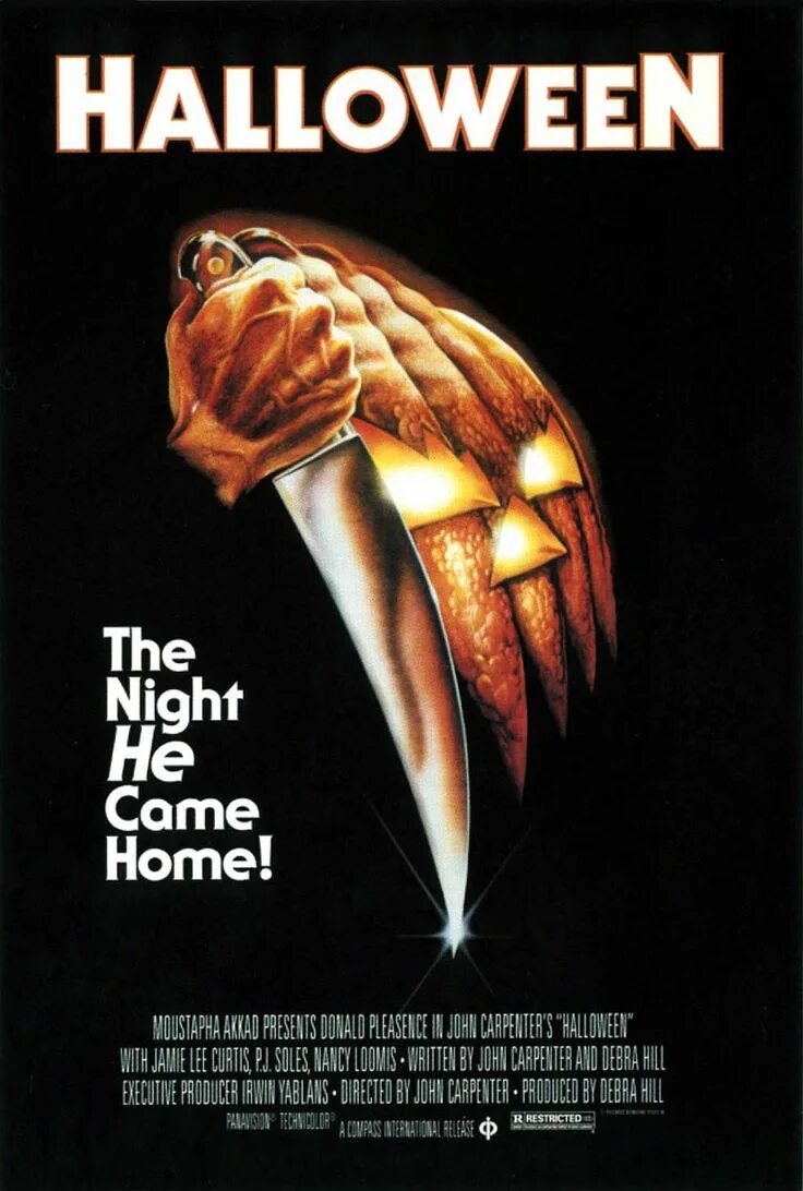 He comes in the night. Хэллоуин Джон Карпентер 1978. Хэллоуин 1978 Постер.
