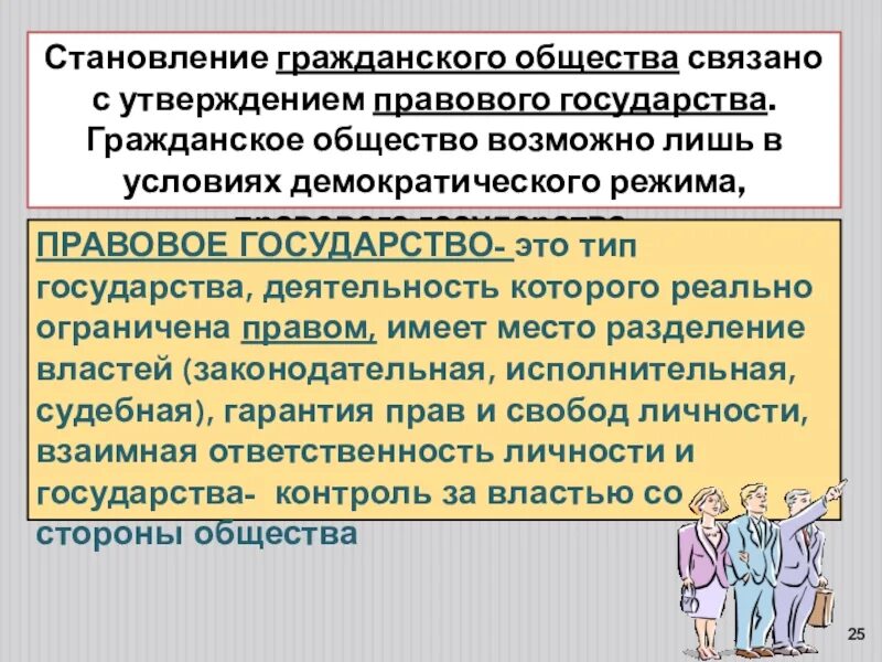 Становление демократической россии 9 класс. Гражданское общество. Гражданское общество и правовое государство. Политическая система и гражданское общество. Условия формирования гражданского общества и правового государства.