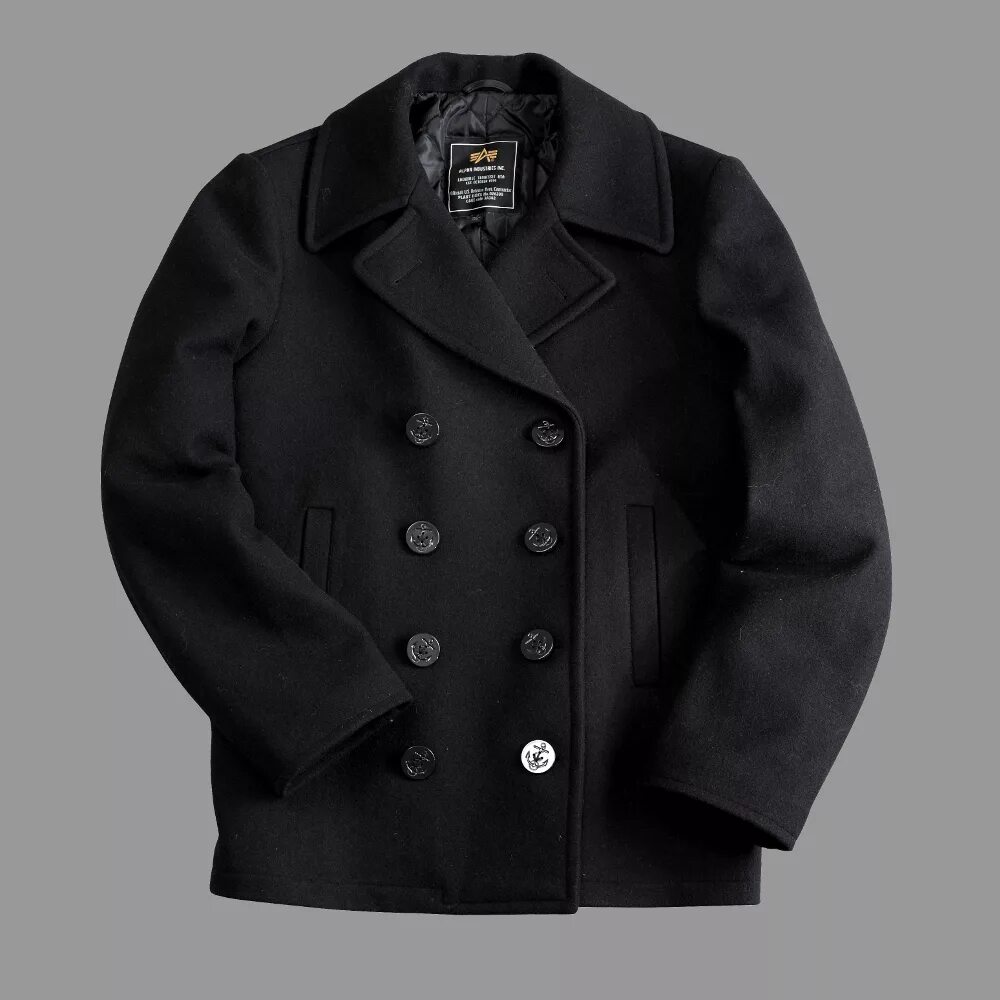 Купить бушлат. Бушлат Pea Coat USN Alpha industries. Alpha industries Peacoat. Бушлат мужской Alpha industries. Бушлат морской Альфа Индастриз.