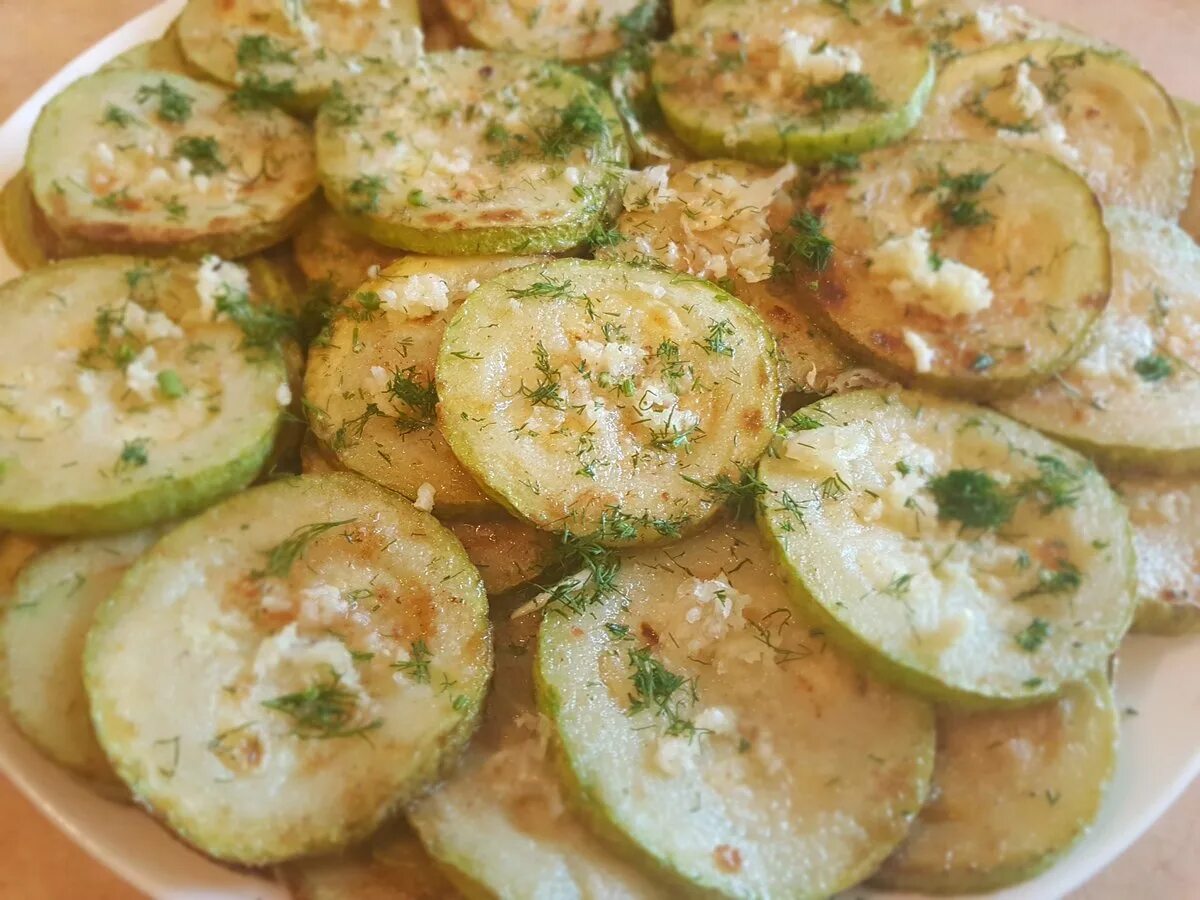 Рецепт кабачков кусочками