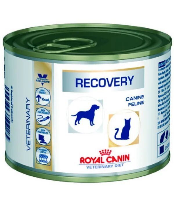 Купить вет корма. Роял Канин рекавери для собак. Royal Canin Recovery для кошек. Роял Канин для кошек рекавери консервы. Рекавери Роял Канин паштет для котят.