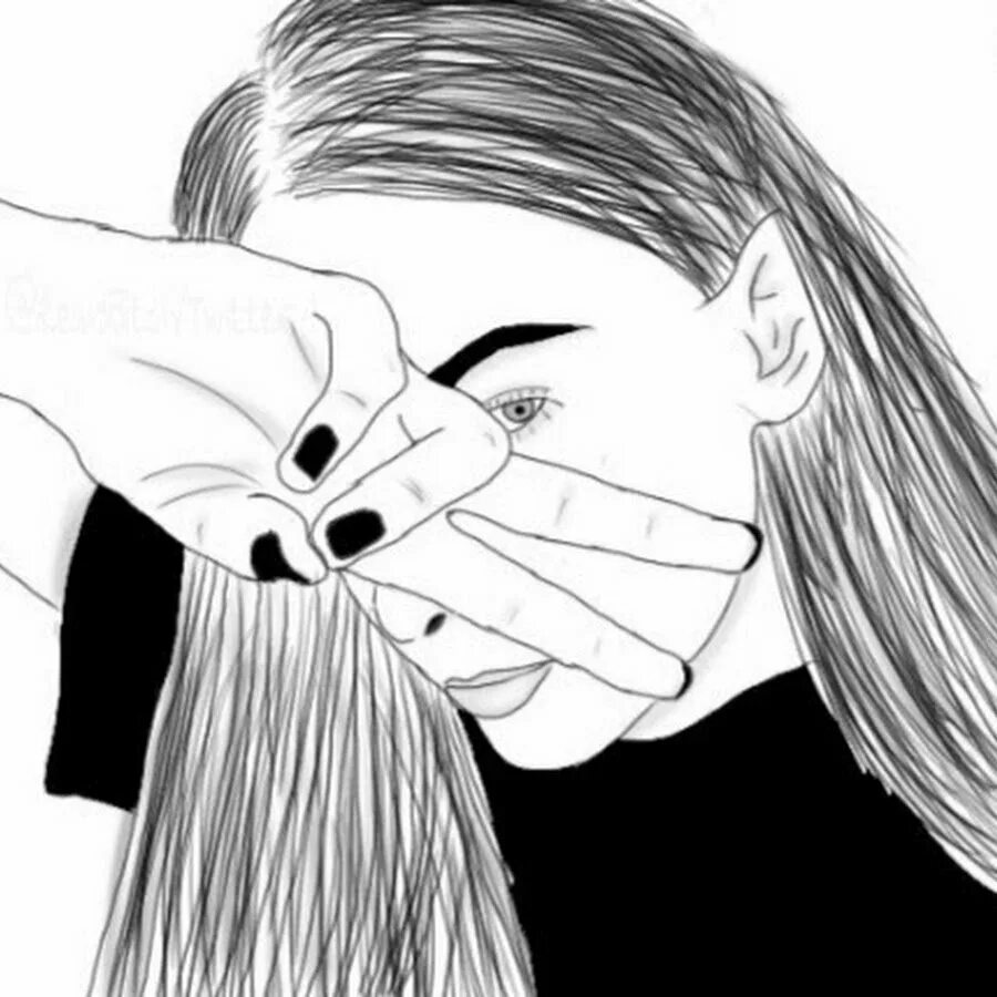 Черно белый слух. Рисунки девушек с закрытым лицом для срисовки. закрытые девушки рисунки для срисовки. рисунки для срисовки черно белые для подростков. рисунки для подростков легкие.