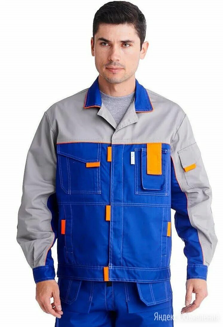 синий/василек. саржа. костюм рабочий. костюм мастера женский от общих производственных загрязнений. костюм "практик" (т.