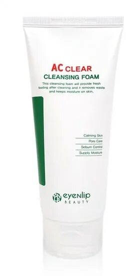 Ac clear. Пенка для проблемной кожи EYENLIP. EYENLIP AC Clear Cleansing Foam. Пена Clear. EYENLIP умывалка.