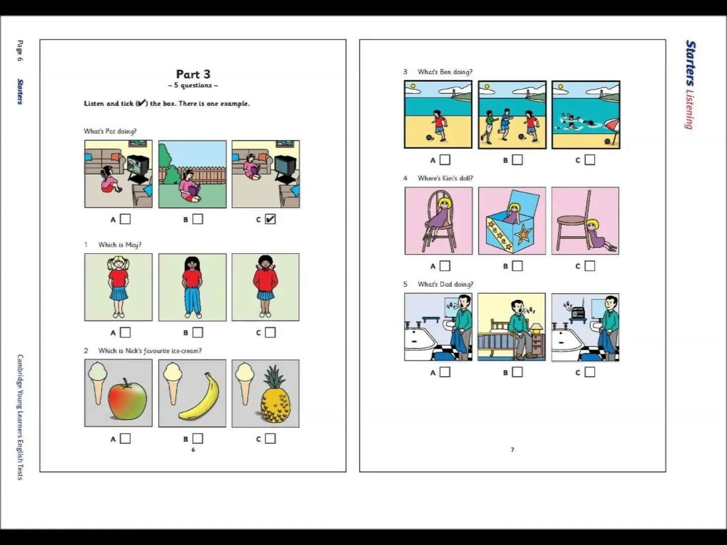 What is ben doing. Starters Movers Flyers Cambridge. Кембридж тест стартер Worksheets. Cambridge Exam Starter Listening. Starters Exam speaking.