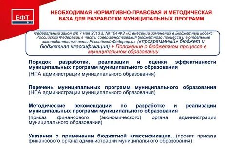 Муниципальные программы обязательно