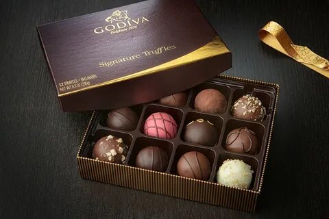 Godiva Chocolates with Box.